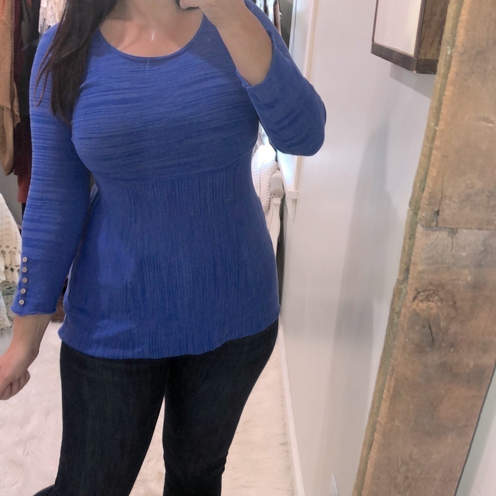 Habitat size small cotton blend boho top